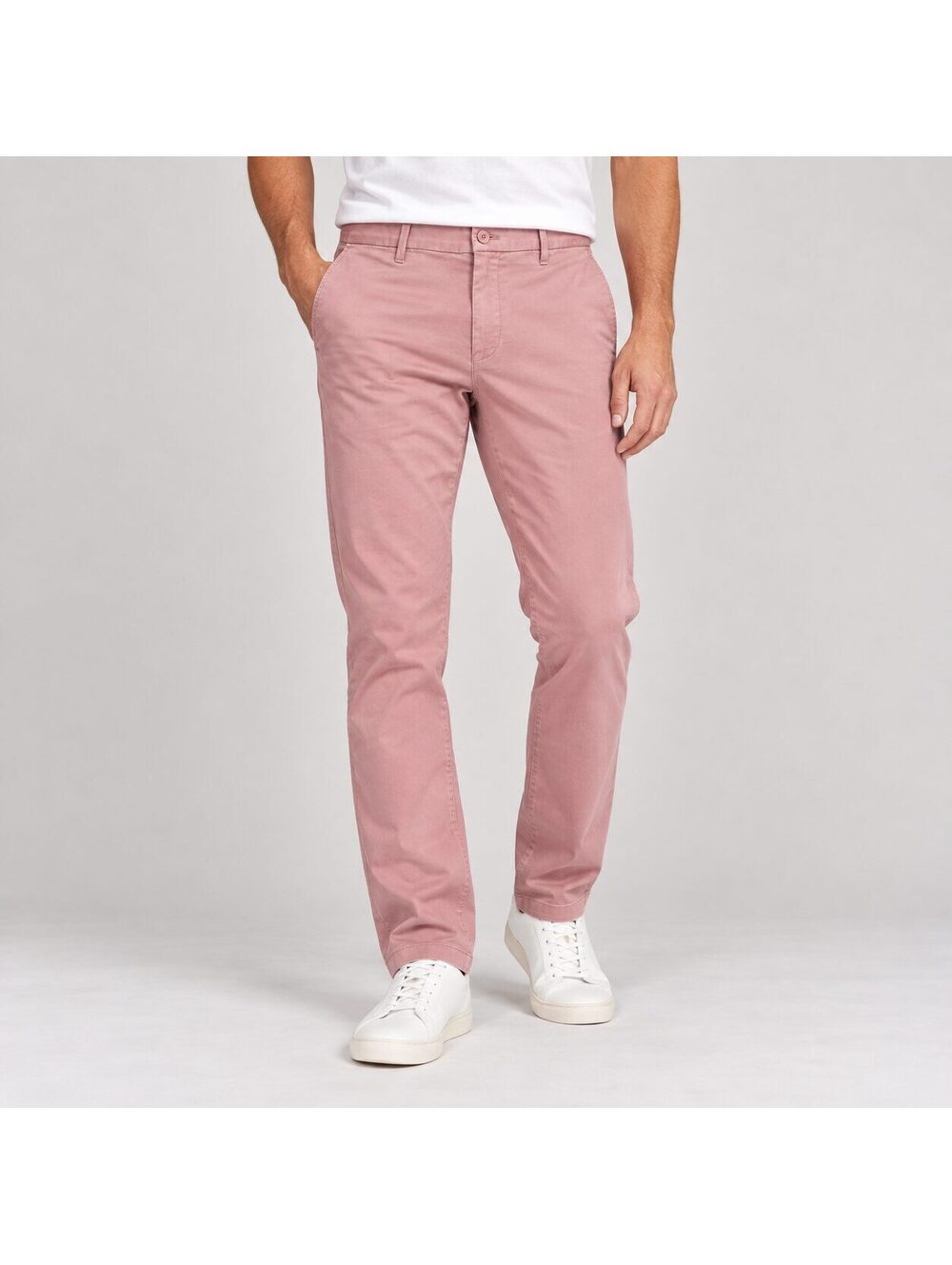 Uniqlo Men's Pink Stretch Cotton Slim Straight Chino Pants 34x34